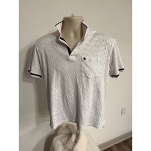 LOUIS PHILIPPE GOLF POLO MENS SIZE MEDIUM WHITE‎